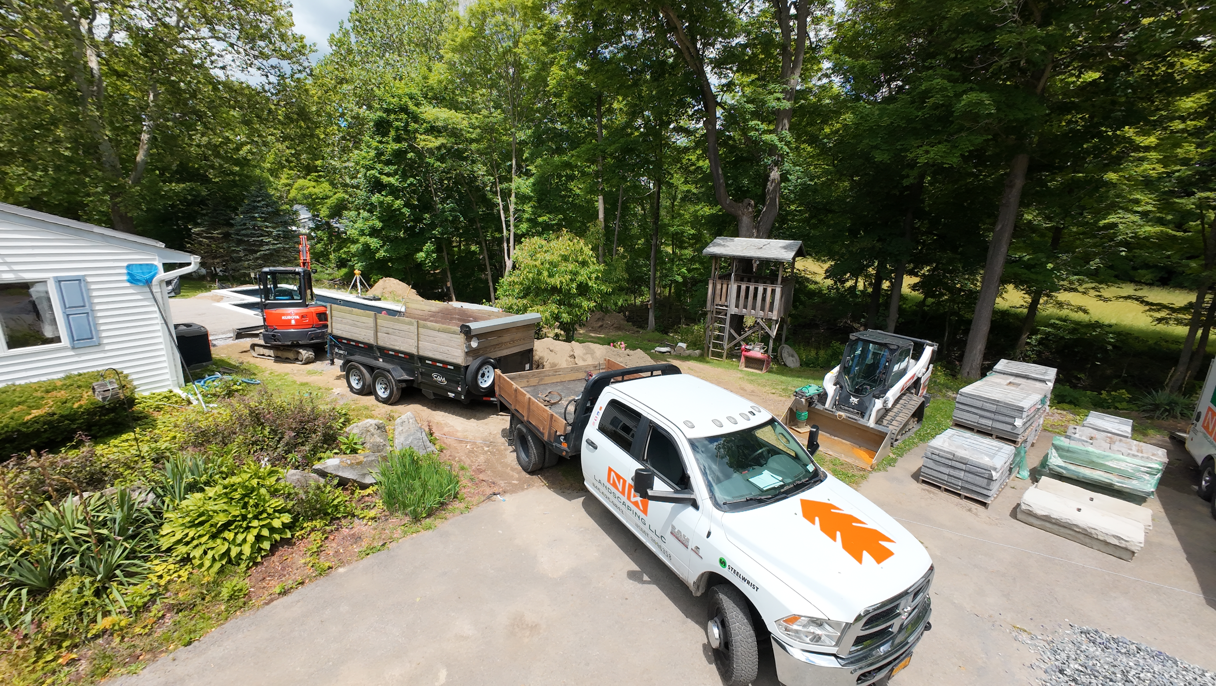N&L Landscaping team and equipment